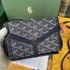 Goyard Minaudiere Coated Blue Canvas Bag