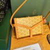 Goyard Minaudiere Coated Yellow Canvas Bag