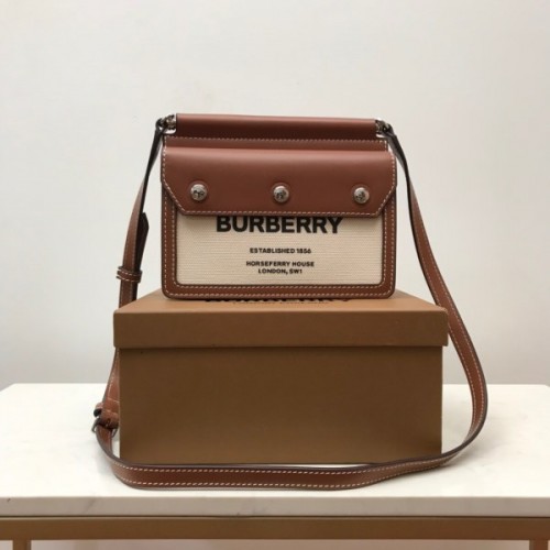 Burberry HorseFerry brown shoulder bag