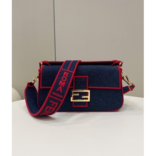 Fendi Baguette Denim 26cm Bag