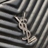 YSL Shoulder Bag Black in Silver Hardware