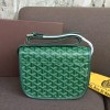 Goyard Belvedere PM Green Leather Bag