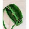Peekaboo woven green large bag