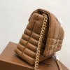Burberry quilted brown leather shoulder bag