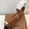 Leather TB Brown Shoulder Bag