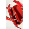 Fendi Peekaboo Iconic mini red leather bag
