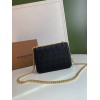 Burberry Small Leather Thomas Crossbody Black Bag