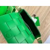 Bottega Veneta Cassette green grained leather bag