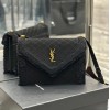 YSL Gaby Satchel Black Suede & Shearlin Bag