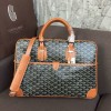 Goyard Ambassade PM document case brown leather bag