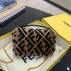 Fendi BAGUETTE MINI Brown Sheepskin Bag