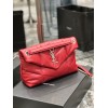 YSL Black Puffer Red Leather Medium Bag