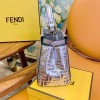 Fendi Silver PVC Transparent Sequin Peekaboo Bag