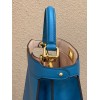Peekaboo ISeeU Medium Blue leather bag