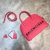 Balenciaga Ville Top Handle Bag Pink/ Black