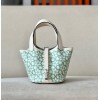 Hermes Picotin Lock 14 Lucky Daisy Green Bag