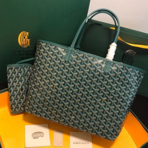 Goyard St Louis Tote GM Green Bag