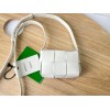 Bottega Veneta Mini Cassette White Leather Bag