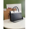 Burberry Leather Title Tote Bag