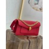 Bvlgari Serpentine east-west maxi chain red shoulder bag