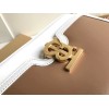 BURBERRY Medium Leather TB White Shoulder Bag