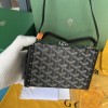 Goyard Minaudiere Coated Black Canvas Bag