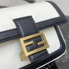 Fendi Baguette chain white leather bag 27cm 8BR783