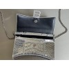 Balenciaga Hourglass Chain Silver Wallet 19cm