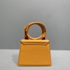 Jaquemus Le Chiquito tote bag yellow leather 18cm