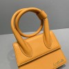 Jaquemus Le Chiquito tote bag yellow leather 18cm