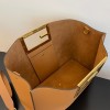 Fendi Way large leather tote brown