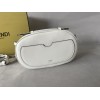 Fendi White O'lock Mini Leather Camera Bag