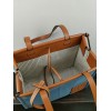 Loewe Cushion Tote Anagram jacquard and calfskin small bag
