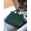 DG dauphine leather Sicily bag in green 25cm