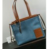 Loewe Cushion Tote Anagram jacquard and calfskin small bag