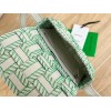 Bottega Veneta Cassette overlock stitching green bag