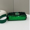 Fendi Baguette Medium Green Sequined Bag
