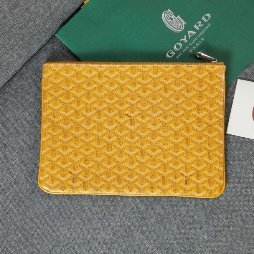 Goyard pouch yellow bag