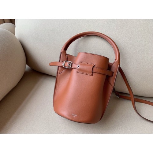 Celine nano bucket brown bag