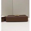 FENDI Baguette large brown leather bag