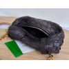 Bottega Veneta Mini Jodie Chain Hobo Brown Woven Bag