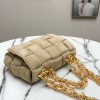 Bottega Veneta The Chain Cassette Brown Velvet Bag