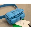 Bottega Veneta Candy Padded Cassette Blue Leather Bag