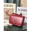 Loewe Goya leather shoulder bag in red