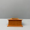 Jacquemus tote bag brown leather 18cm