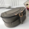Chloe marcie medium / small gray saddle bag