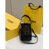 Fendi MON TRESOR black leather bag