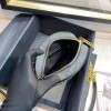 YSL Vinyle round camera denim bag