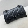 Balenciaga Crush small chain-strap black shoulder bag
