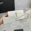 YSL uptown shoulder bag white 19cm